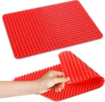 Red Silicone Baking Mat - 16X11.42" Non Stick With Fat Filtering. Fixed Price $17.92.