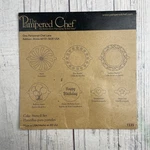 The Pampered Chef Cake Stencil Set 1535 Euc. Fixed Price $7.00.