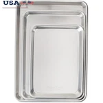 Aluminum Bakeware Set Quarter Jelly Roll Half Sheet Pans Lifetime Durability New. Fixed Price $45.02.