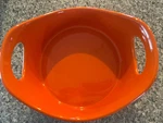 Rachael Ray Orange 1.5 Quart Casserole Baking Dish With Handles, Round, Euc. Fixed Price $19.99.