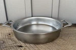 Vtg Americraft Qt Cake Pan Usa Stainless 9" Baking Tray Dish 9X2 Double Handle. Fixed Price $69.95.