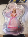 Enchanted Barbie Cake Pan Wilton 2105-8910 2002 Princess 16" With Instructions. Fixed Price $12.00.