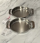 2PCS All-clad Stainless Steel 7" Oval Baker, Oven And Broiler Safe Up To 600 Nwt. Fixed Price $52.00.