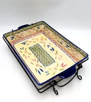Temptations Tara Old World Confetti 8.5"X5.5" 1.5 Qt Dish, Rack, Lid, Trivet-new. Fixed Price $23.19.