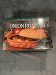 Vintage Terra Cotta Onion Roaster Lid Boston Warehouse 1994 Clay Baker Box. Fixed Price $34.44.