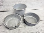 Fat Daddio's Anodized Aluminum Round Cake Pan 5X4 And 5X2 Set Of 3. Fixed Price $7.99.