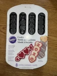 Wilton Valentine 8-CAVITY Cookie Sticks Holiday Baking Pan Hearts & Love Xoxo. Fixed Price $9.99.