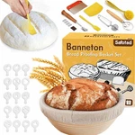 Banneton Bread Proofing Basket, Sourdough Starter Kit, 9" Round Bre.... Fixed Price $19.81.