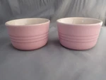 Lot Of Le Crueset Pink Custard Cups Ramekins 16-24. Fixed Price $17.99.