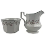 Johnson Brothers Eternal Beau Open Sugar Bowl Creamer Vtg Pink Flowers England. Fixed Price $13.99.