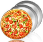 Teamfar Pizza Pan, Inch Stainless Steel Set (3PCS), Silver. Fixed Price $27.46.