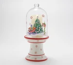 Temp-tations Ceramic Glass Cloche Whimsy With Flameless Candle H222975. Fixed Price $39.95.