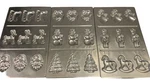 Christmas Holiday Santa 3 Pans Minicake Cookie Baking Wilton 1985 Vintage. Fixed Price $42.96.