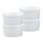 Hic Kitchen Souffle Ramekin Set, Fine Porcelain, 4-OUNCE, Of. Fixed Price $22.20.
