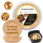 Ailun Air Fryer Paper Liners 6.5INCH, 6.5"ROUND-100PCS, Brown. Fixed Price $19.21.