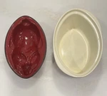 Cast Iron Chasseur French Rabbit Pate Terrine Enamel Le Easter Bunny Baking Dish. Fixed Price $62.00.