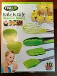 Finelife Products - Buddy 10 Piece Set Silicone Bakeware & Dishwasher Safe. Fixed Price $9.99.