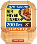 Air Fryer Liners 200PCS Square Disposable Parchment Paper V-200-S8 5-8 Baking. Fixed Price $28.99.