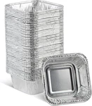 Plasticpro Disposable 3'' X 2'' Inch Square Aluminum Tin Foil Baking Pans. Fixed Price $22.40.