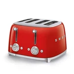 4 Slice Toaster Stainless Steel Wide Slots 1800W Retro Smeg TSF03RDUS Bagels. Fixed Price $439.99.