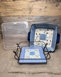 Temp-rations 2 Quart Ovenware Set With Rack. Fixed Price $20.00.