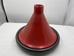 Le Creuset France Cherry Red Cerise Tagine Cast Iron Stoneware Cooking Pot. Fixed Price $160.30.