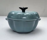 Creuset Pumpkin Casserole - Stoneware 10 Oz Sea Salt Nib. Fixed Price $45.00.