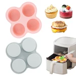 Qkds Reusable Silicone Air Fryer Egg Mold, 2 Pcs 4 Free Size, Pink,blue. Fixed Price $13.06.