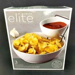 Gibson Elite Gracious Dining 2 Tier Chip And Dip Server Set With Metal Rack New!. Fixed Price $24.75.