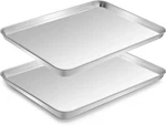 Baking Sheet Set Of 2 - Cekee Stainless Steel Cookie Pan, Size 10 X. Fixed Price $25.61.