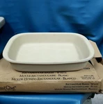 Pampered Chef Rectangular Stoneware Baker Pan 1353 Usa Box Gently Used. Fixed Price $24.99.