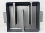 Bakers Edge Brownie Pan 11.5X12.5X2.75CAST Aluminum Non-stick Continuous Usa. Fixed Price $32.99.