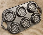 Nordic Ware Heavy Cast Aluminum 6 Strawberry Shortcake Baskets Baking Pan.. Fixed Price $15.98.
