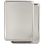 Commercial Quality Baking Sheet Pan Set, Natural Aluminum 18X13IN,. Fixed Price $37.39.