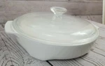 Corningware Round Microwave Browning Casserole With Lid Manual MW-17-B. Fixed Price $19.75.