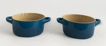 Creuset Casserole Mini Round Cocotte Stoneware Marseille Ombre Blue 4 No Lid. Fixed Price $23.99.
