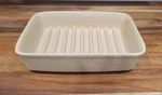 Pampered Chef Ridge Baker 9"X6.75"X1.75" Deep Stoneware 5113 Usa Baking Dish Pan. Fixed Price $16.00.