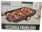 Appetit Rectangle Baking 15X10X3 Porcelain W/bamboo Trivet Microwave Dishwa. Fixed Price $35.00.