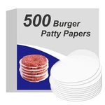 Burger Patty Paper Round 4.5 Inch Set Of 500 Non Stick Pad For Press Ha.... Fixed Price $19.57.
