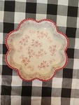 Temptations By Tara Floral Lace 2 Piece Ovenware Tart/cassarole Set Of. Fixed Price $35.00.