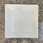 Cac China White Porcelain Plate 7 Square. Fixed Price $12.00.
