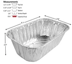 Handi-foil Lb. Aluminum Mini-loaf/bread Pan Disposable Tins Hfa # 317. Fixed Price $11.99.