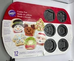 Wilton - Christmas Cookie Sheet Baking Pan Shapes Molds Non Stick Holiday. Fixed Price $15.99.