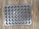 Non-stick Mega Mini Cupcake, 48-CUP Muffin Pan, Charcoal. Fixed Price $10.00.