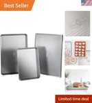 3-PIECE Warp Resistant Non-stick Aluminized Steel Bakeware Set. Fixed Price $122.48.