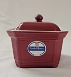 Emile Henry France 58-60 Lidded Casserole Dish, Red. Fixed Price $44.99.