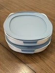 Lot Of 2 Rubbermaid Duralite Bakeware W/ Lid 10X10 Glass Oven Break Resistant. Fixed Price $36.99.