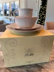 Lenox French Perle 4-PIECE Place Setting White Nib New Box Never Used. Fixed Price $54.99.