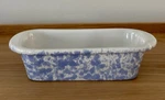 Bennington Potters Morning Glory Blue Stoneware Loaf Pan Baker 1874 Dg 12" Vg. Fixed Price $30.60.