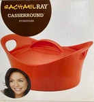 Rachael RAY-2.75 Quart Covered Baking/casserole Dish- Stoneware Set-orange. Fixed Price $29.99.